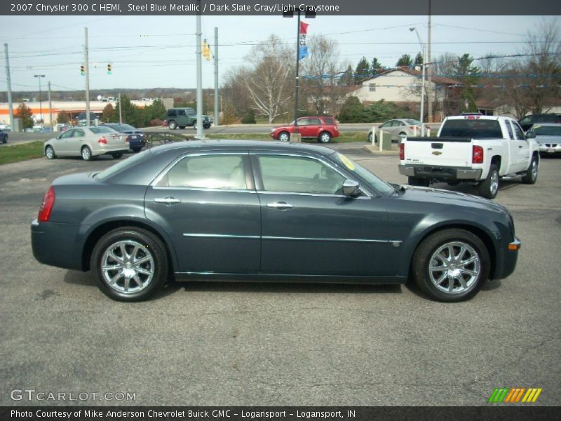 Steel Blue Metallic / Dark Slate Gray/Light Graystone 2007 Chrysler 300 C HEMI