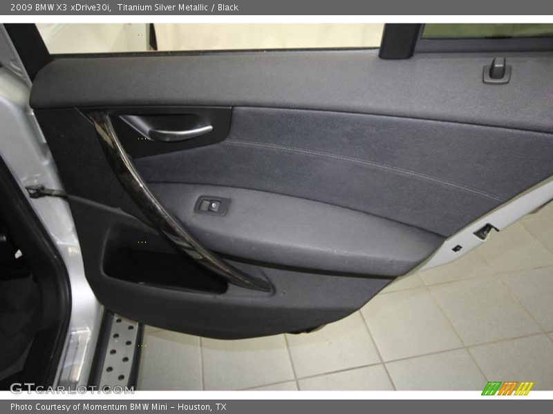 Titanium Silver Metallic / Black 2009 BMW X3 xDrive30i