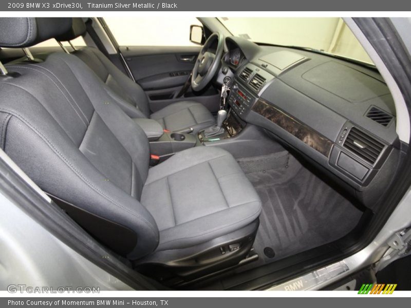 Titanium Silver Metallic / Black 2009 BMW X3 xDrive30i