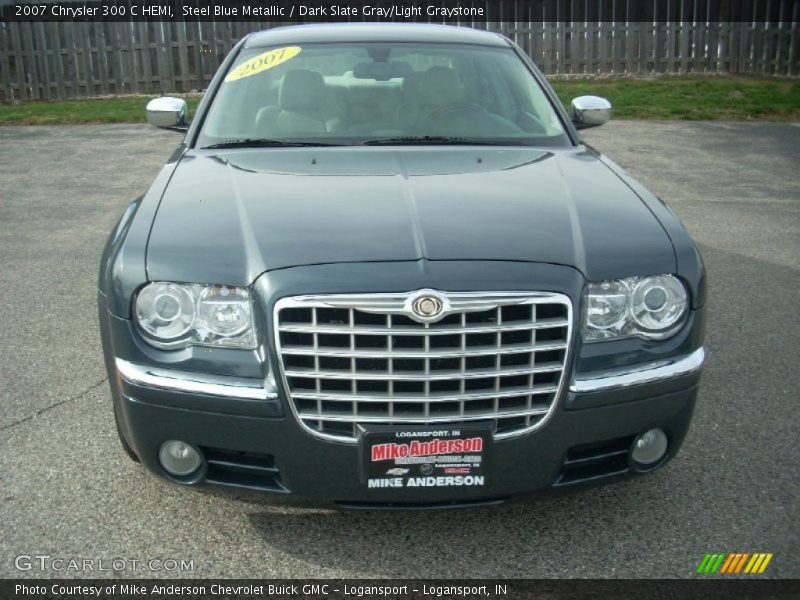 Steel Blue Metallic / Dark Slate Gray/Light Graystone 2007 Chrysler 300 C HEMI