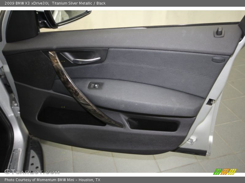Titanium Silver Metallic / Black 2009 BMW X3 xDrive30i
