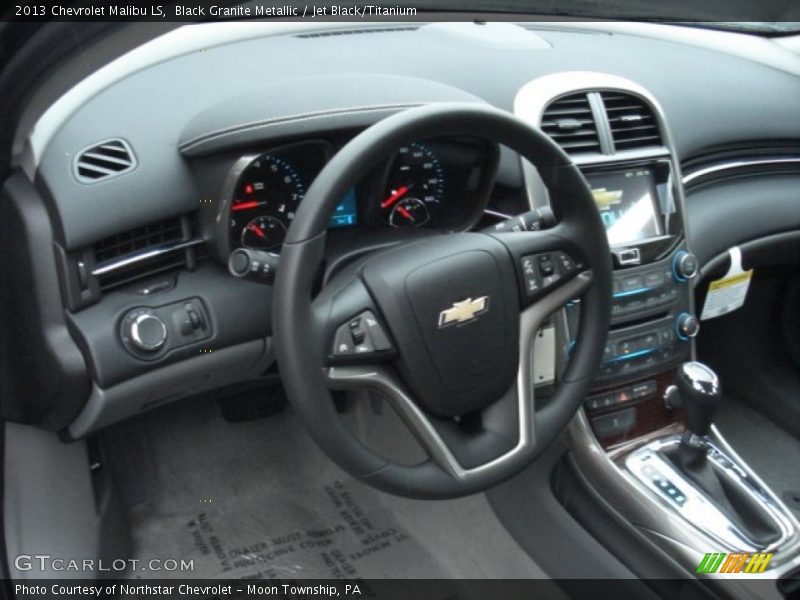Black Granite Metallic / Jet Black/Titanium 2013 Chevrolet Malibu LS
