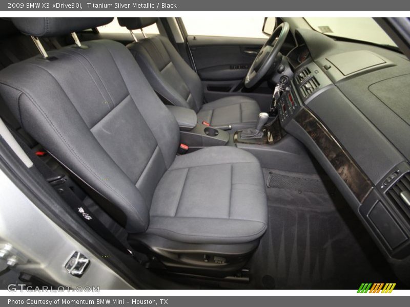 Titanium Silver Metallic / Black 2009 BMW X3 xDrive30i
