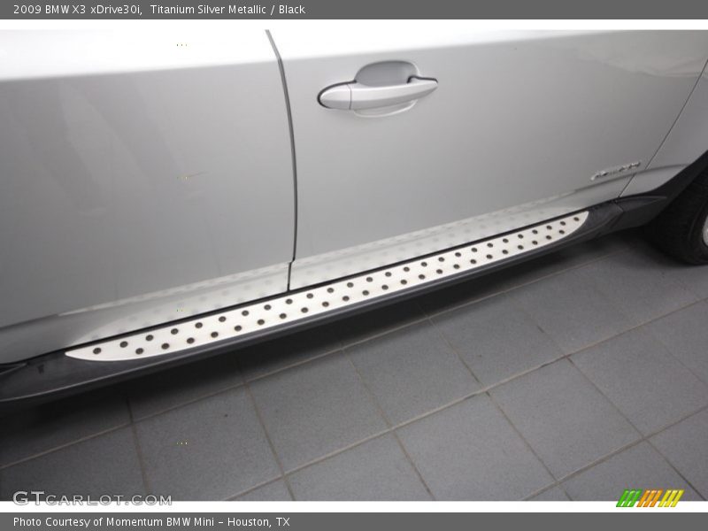 Titanium Silver Metallic / Black 2009 BMW X3 xDrive30i