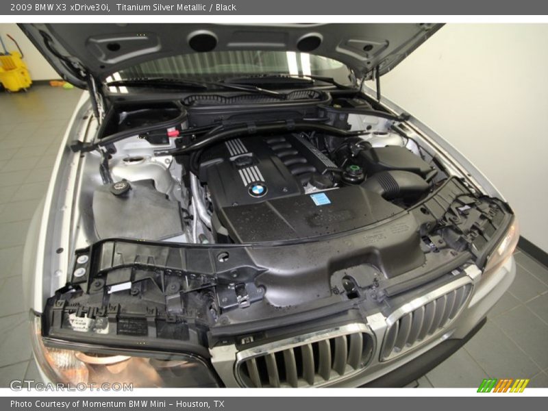 Titanium Silver Metallic / Black 2009 BMW X3 xDrive30i