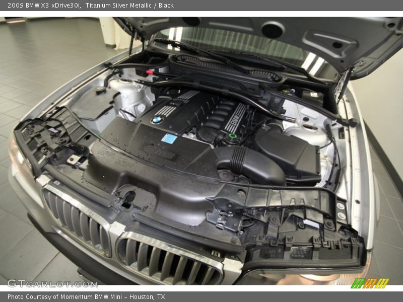 Titanium Silver Metallic / Black 2009 BMW X3 xDrive30i