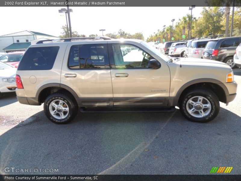 Harvest Gold Metallic / Medium Parchment 2002 Ford Explorer XLT
