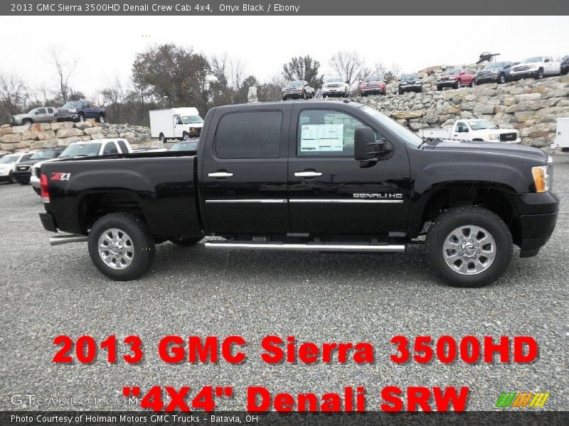 Onyx Black / Ebony 2013 GMC Sierra 3500HD Denali Crew Cab 4x4