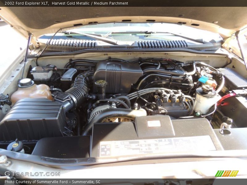 Harvest Gold Metallic / Medium Parchment 2002 Ford Explorer XLT