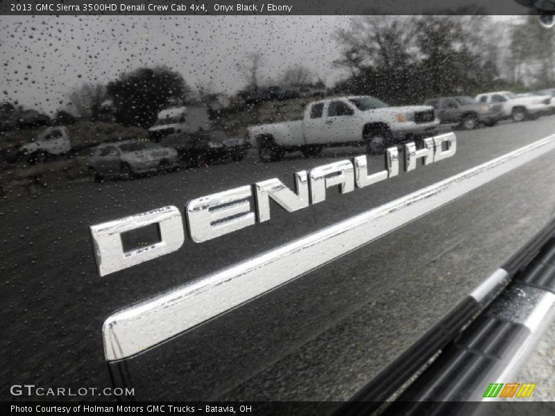 Onyx Black / Ebony 2013 GMC Sierra 3500HD Denali Crew Cab 4x4