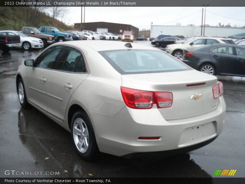 Champagne Silver Metallic / Jet Black/Titanium 2013 Chevrolet Malibu LS