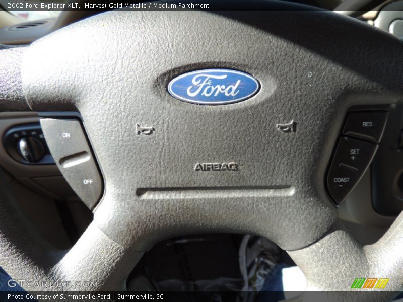 Harvest Gold Metallic / Medium Parchment 2002 Ford Explorer XLT