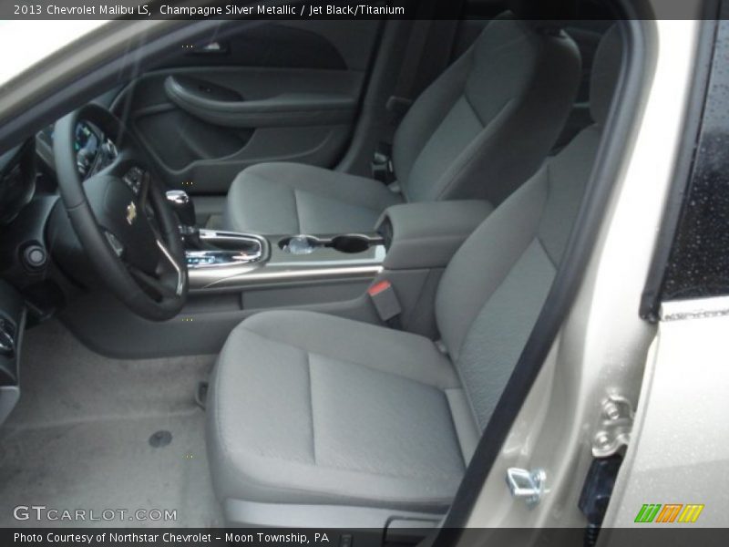 Champagne Silver Metallic / Jet Black/Titanium 2013 Chevrolet Malibu LS