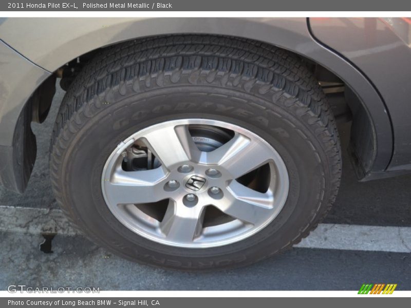 Polished Metal Metallic / Black 2011 Honda Pilot EX-L