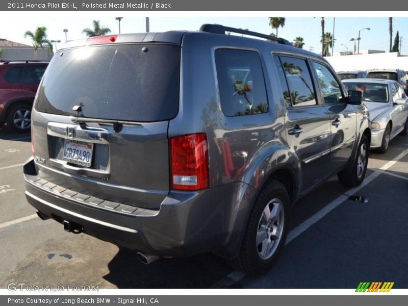 Polished Metal Metallic / Black 2011 Honda Pilot EX-L