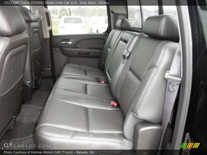Rear Seat of 2013 Sierra 3500HD Denali Crew Cab 4x4
