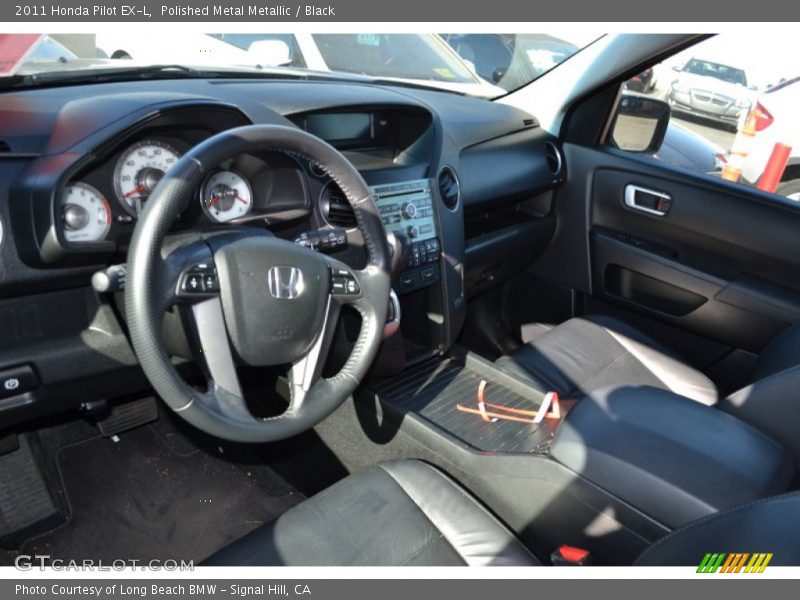 Polished Metal Metallic / Black 2011 Honda Pilot EX-L
