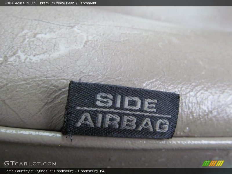 Premium White Pearl / Parchment 2004 Acura RL 3.5