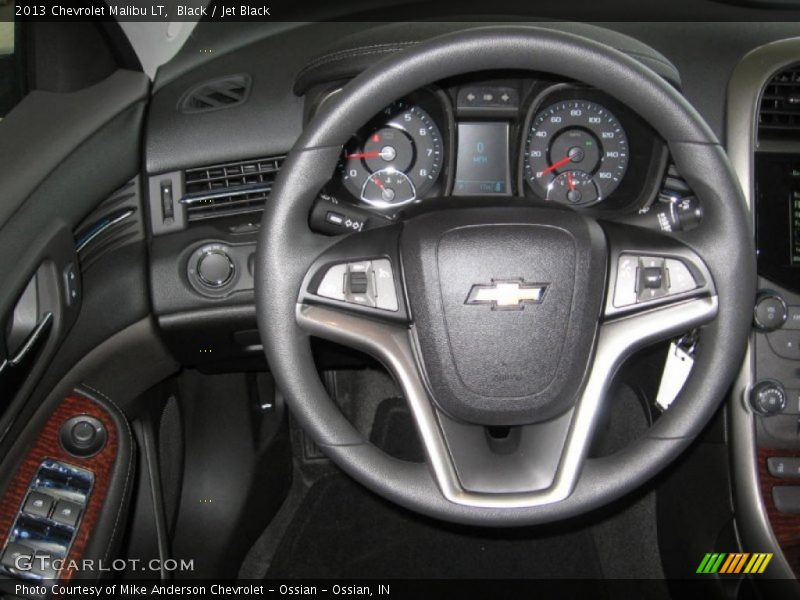 Black / Jet Black 2013 Chevrolet Malibu LT