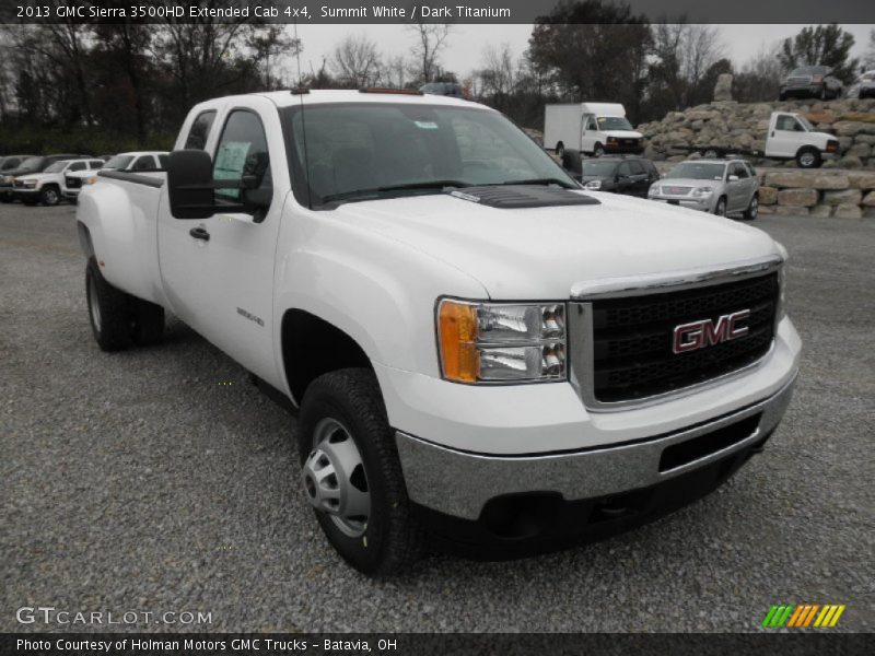 Summit White / Dark Titanium 2013 GMC Sierra 3500HD Extended Cab 4x4