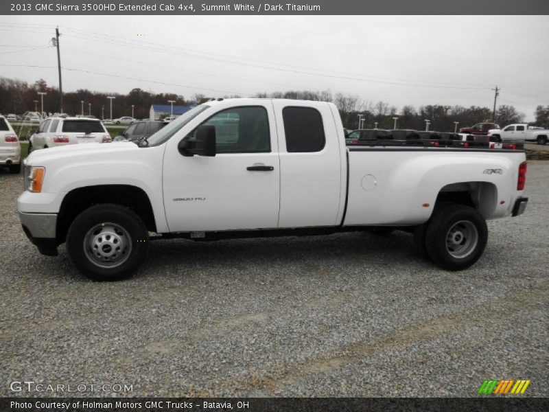 Summit White / Dark Titanium 2013 GMC Sierra 3500HD Extended Cab 4x4