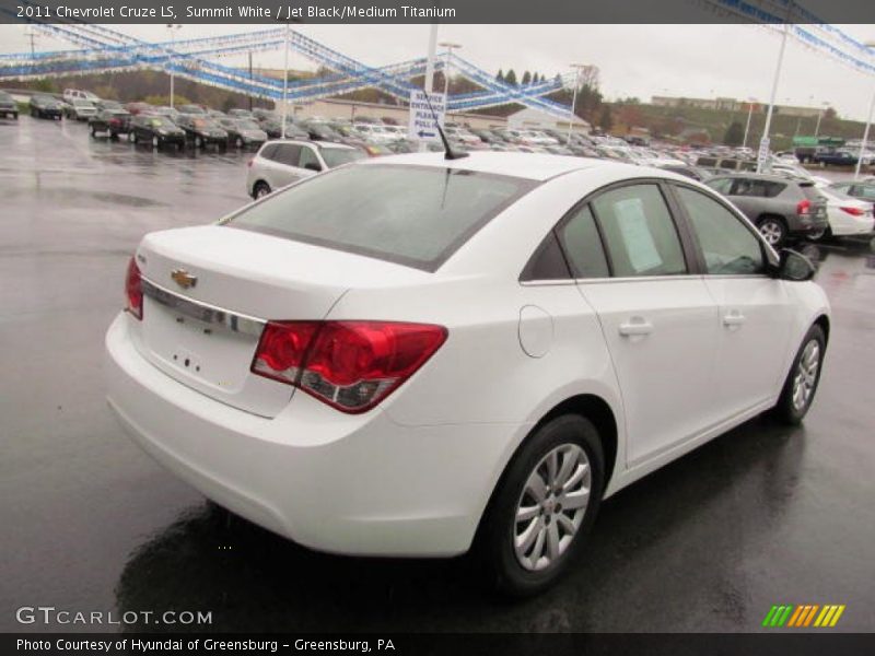 Summit White / Jet Black/Medium Titanium 2011 Chevrolet Cruze LS