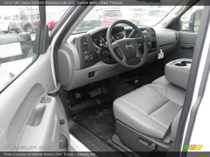 Summit White / Dark Titanium 2013 GMC Sierra 3500HD Extended Cab 4x4