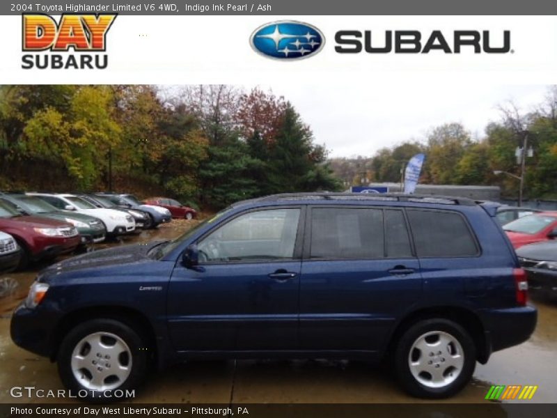 Indigo Ink Pearl / Ash 2004 Toyota Highlander Limited V6 4WD