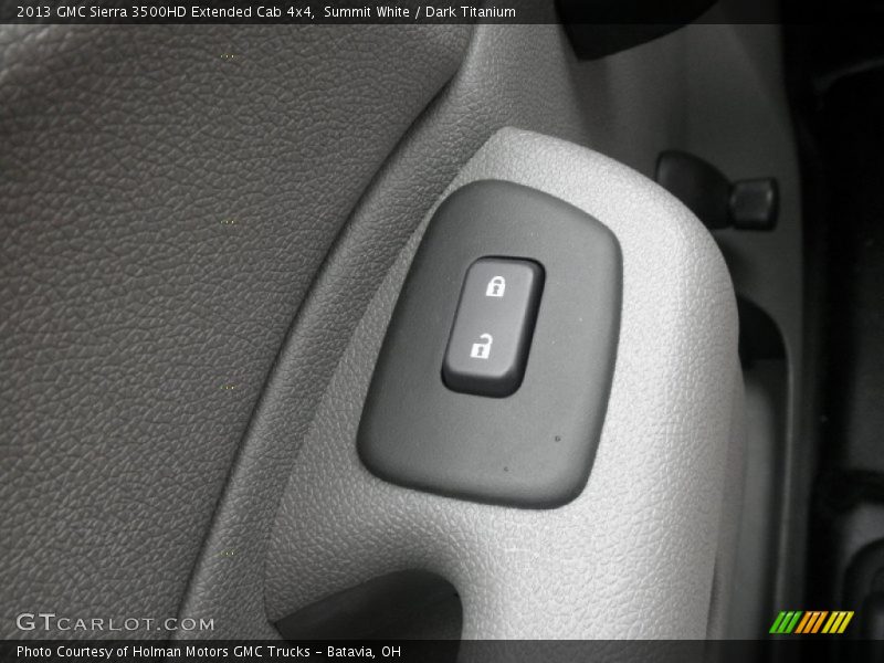 Summit White / Dark Titanium 2013 GMC Sierra 3500HD Extended Cab 4x4