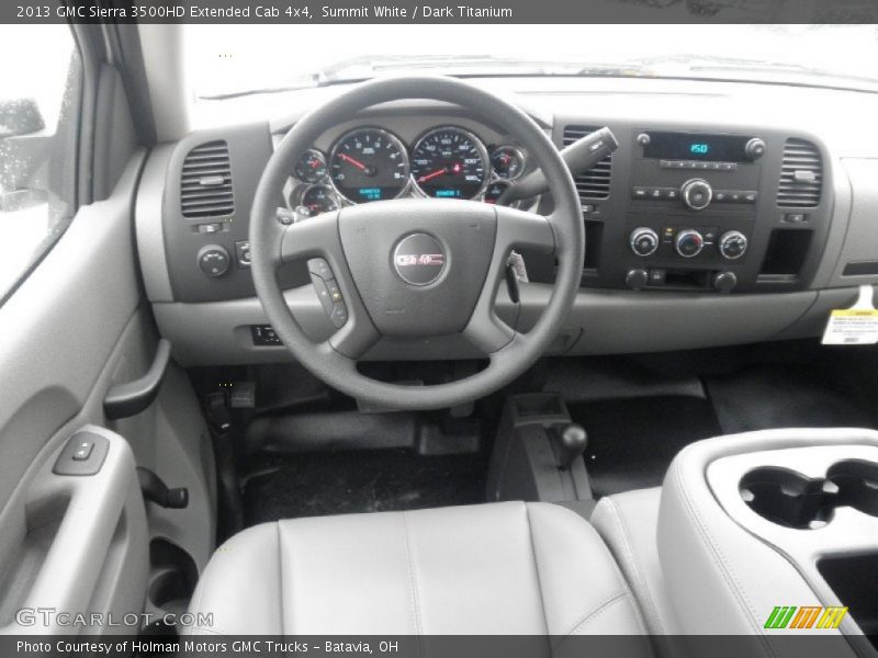 Summit White / Dark Titanium 2013 GMC Sierra 3500HD Extended Cab 4x4