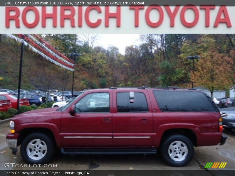 Sport Red Metallic / Gray/Dark Charcoal 2005 Chevrolet Suburban 1500 LT 4x4