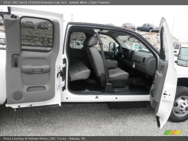 Summit White / Dark Titanium 2013 GMC Sierra 3500HD Extended Cab 4x4