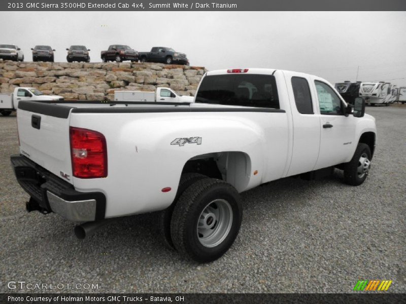 Summit White / Dark Titanium 2013 GMC Sierra 3500HD Extended Cab 4x4