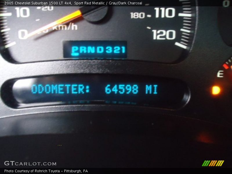 Sport Red Metallic / Gray/Dark Charcoal 2005 Chevrolet Suburban 1500 LT 4x4