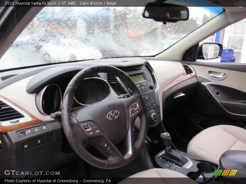 Cabo Bronze / Beige 2013 Hyundai Santa Fe Sport 2.0T AWD