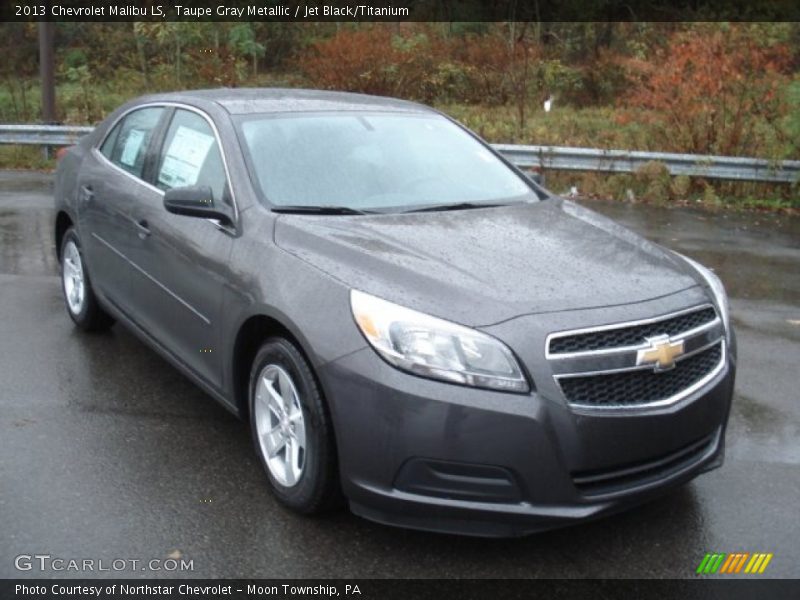 Taupe Gray Metallic / Jet Black/Titanium 2013 Chevrolet Malibu LS