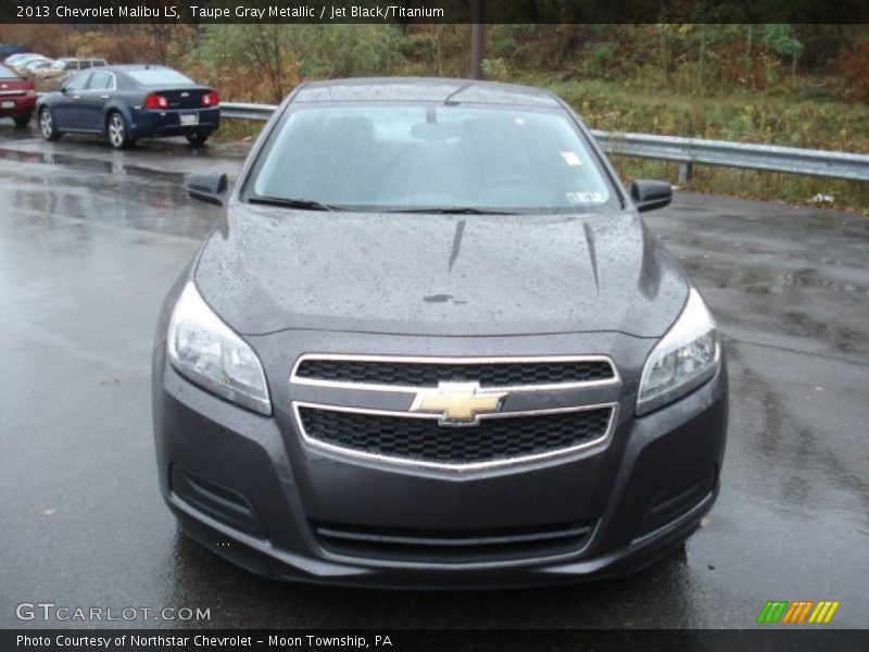 Taupe Gray Metallic / Jet Black/Titanium 2013 Chevrolet Malibu LS