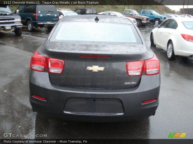Taupe Gray Metallic / Jet Black/Titanium 2013 Chevrolet Malibu LS