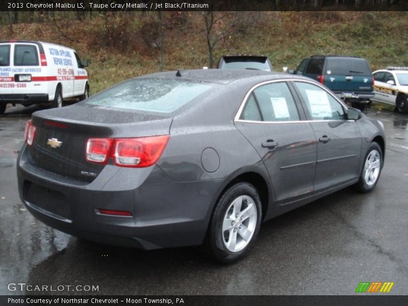 Taupe Gray Metallic / Jet Black/Titanium 2013 Chevrolet Malibu LS