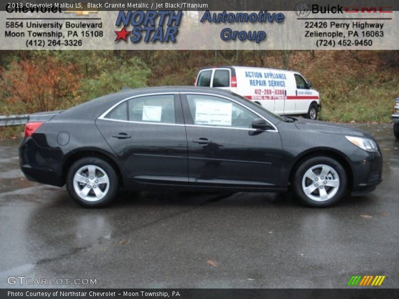 Black Granite Metallic / Jet Black/Titanium 2013 Chevrolet Malibu LS