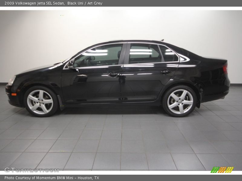 Black Uni / Art Grey 2009 Volkswagen Jetta SEL Sedan