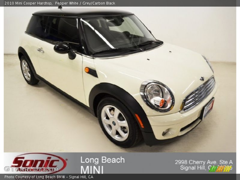 Pepper White / Grey/Carbon Black 2010 Mini Cooper Hardtop