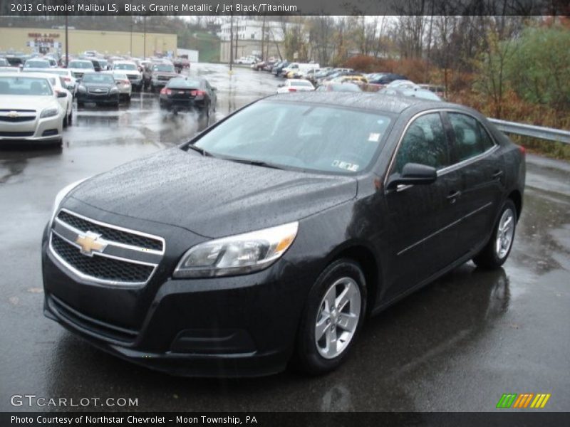 Black Granite Metallic / Jet Black/Titanium 2013 Chevrolet Malibu LS