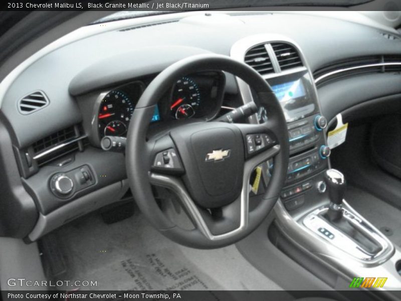 Black Granite Metallic / Jet Black/Titanium 2013 Chevrolet Malibu LS