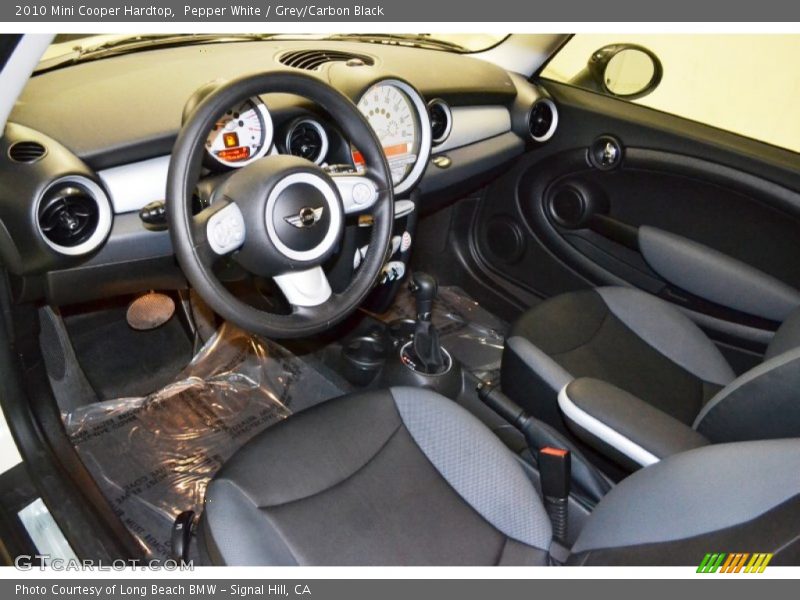 Pepper White / Grey/Carbon Black 2010 Mini Cooper Hardtop