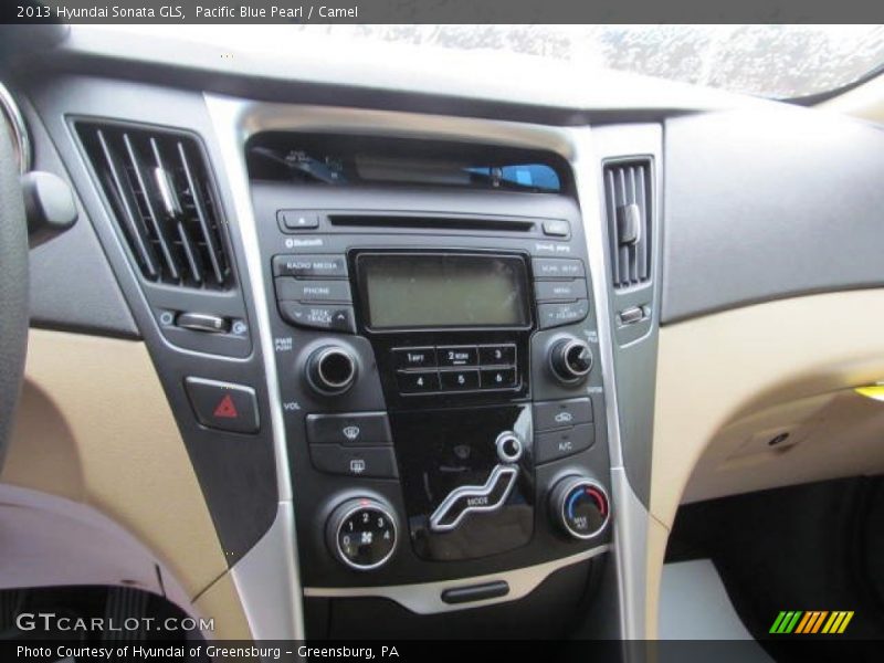 Pacific Blue Pearl / Camel 2013 Hyundai Sonata GLS