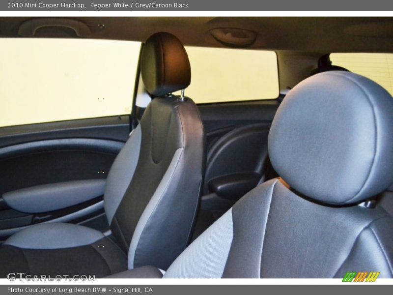 Pepper White / Grey/Carbon Black 2010 Mini Cooper Hardtop