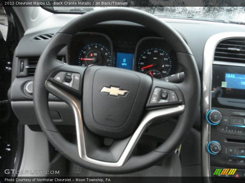 Black Granite Metallic / Jet Black/Titanium 2013 Chevrolet Malibu LS