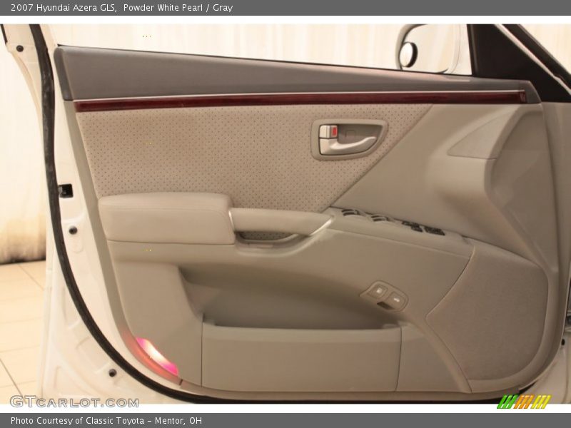 Powder White Pearl / Gray 2007 Hyundai Azera GLS