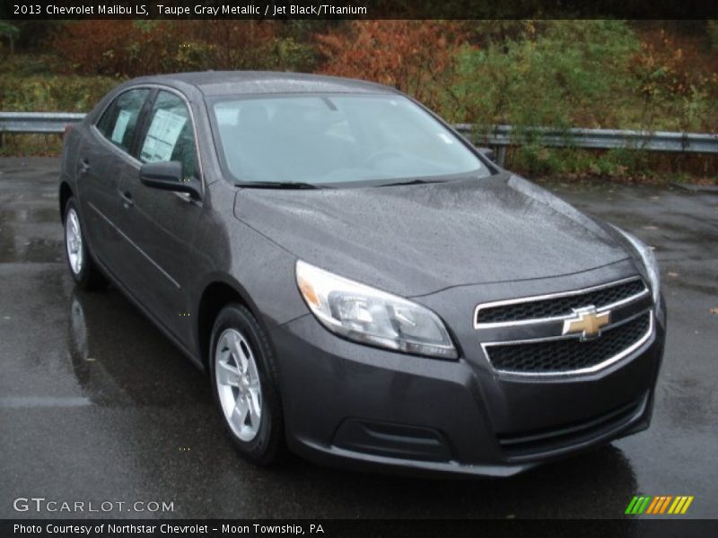 Taupe Gray Metallic / Jet Black/Titanium 2013 Chevrolet Malibu LS